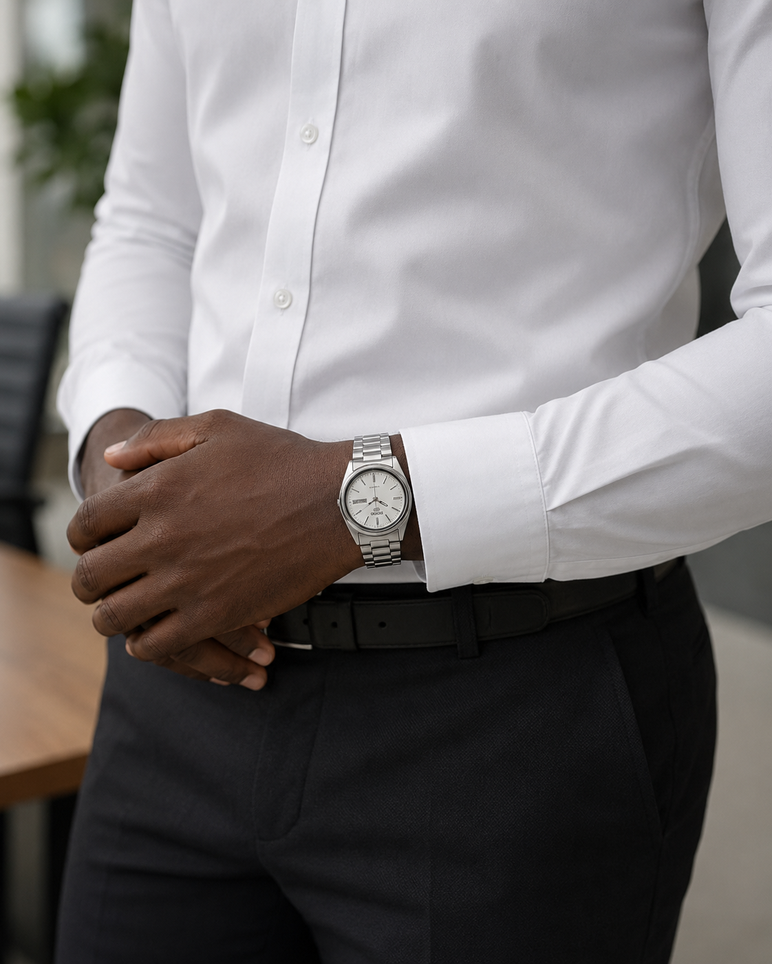 Man wearing a watch
